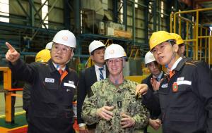 Hanwha Ocean Welcomes U.S. CNO Daryl Caudle Amid Strengthening Bilateral Shipbuilding Cooperation
