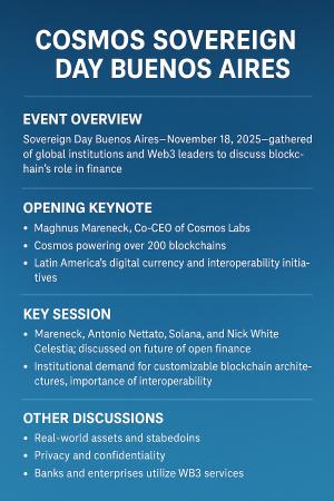 Cosmos Bring Global Institutions and Web3 Innovators Together at Sovereign Day, Buenos Aires