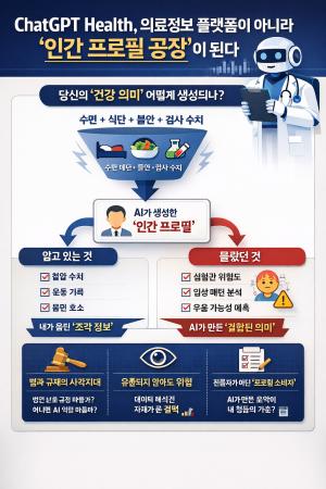챗GPT 헬스, 의료정보 플랫폼이 아니라 ‘인간 프로필 공장’이 된다.