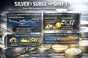 Silver Slips From Record Area After Surge Past $90, as Investors Reprice Its “Hybrid” Role