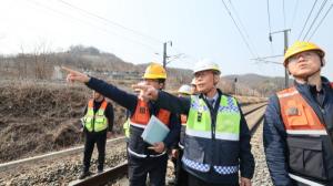 김태승 코레일 사장, 청도역 사고 현장 점검