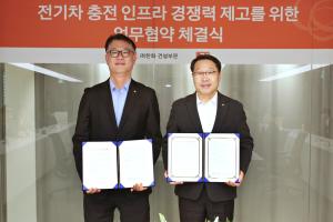 한화 건설부문, 에너지기업 E1과 전기차 충전 인프라 협력