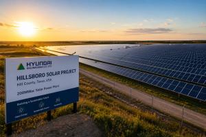 Hyundai Engineering Secures $310 Million for Texas Solar Project