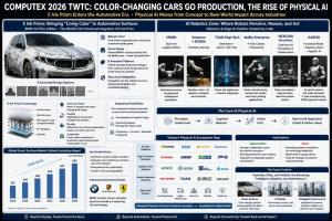 Taipei Report-4 |  COMPUTEX 2026 TWTC Highlights Color-Changing Cars and the Race for Physical AI