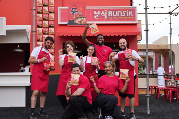 Nongshim promotes the global brand value of Shin Ramyun at a major food festival in London, United Kingdom/ Courtesy of Nongshim