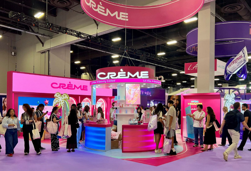 The Crème Shop, LG Household & Health Care's North American subsidiary, showcases its newly rebranded identity and latest K-beauty innovations at Cosmoprof North America Las Vegas 2026, highlighting its LA Vibe K-Beauty Coded concept for global beauty buyers and industry professionals.
