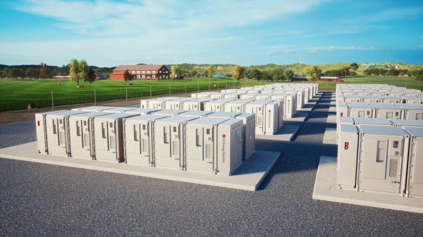 LG Energy Solution’s battery container for grid-scale energy storage systems (ESS) / Courtesy of LG Energy Solution