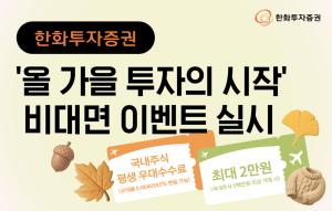 한화투자증권, 신규·휴면 고객 투자 재개 지원… 주식 거래 혜택 확대